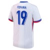 Camiseta de fútbol Francia Fofana 19 Segunda Equipación Euro 2024 - Hombre